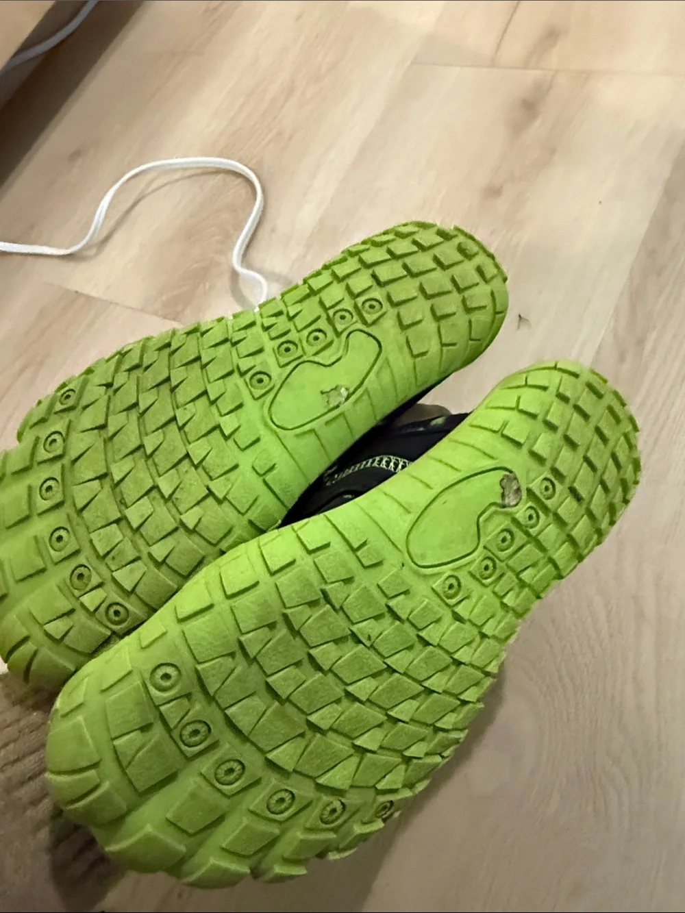 Kids' Neon Green and Black Water Shoes
